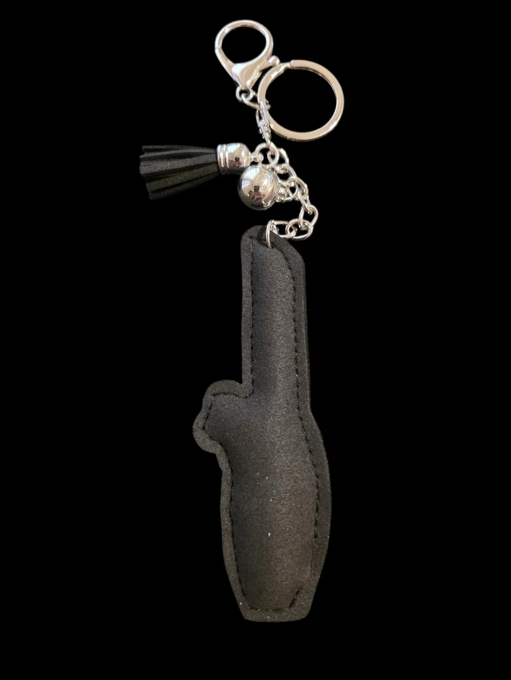 Rhinestone Lipstick Bag Charm Keychain